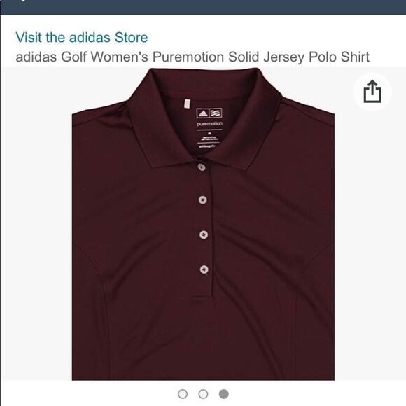 Adidas | NAVY BLUE Golf Women's Puremotion Solid Jersey Polo Shirt - Picture 3 of 11